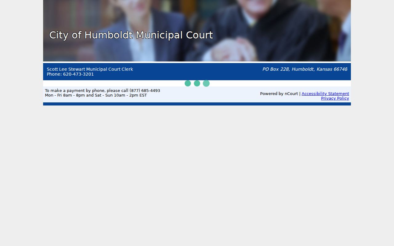 Humboldt court records payment channel