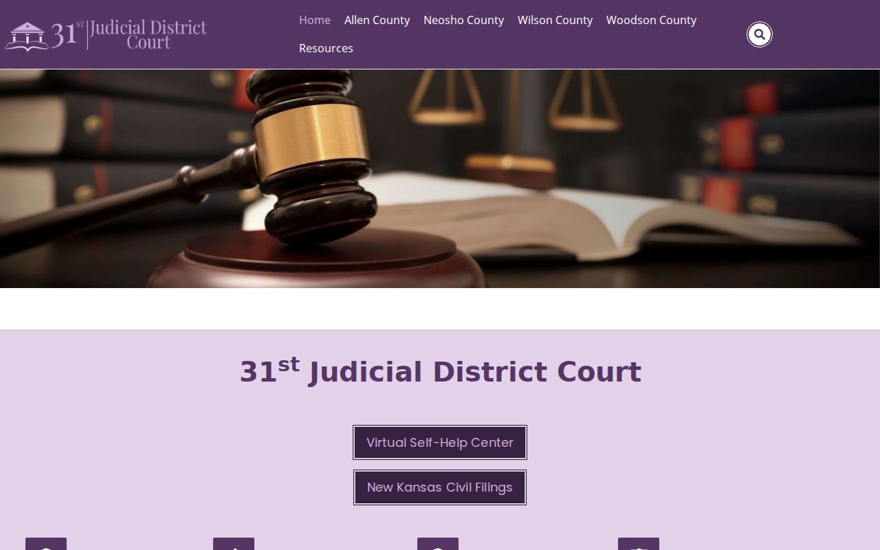 Allen County court docket calendar on the 31st Judicial District site